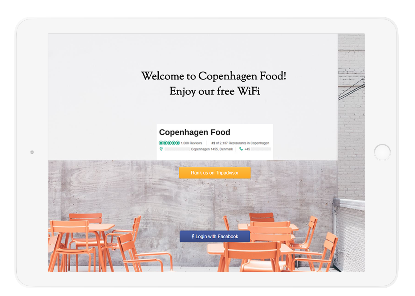 Welcome to Copenghanen Food Free WiFi