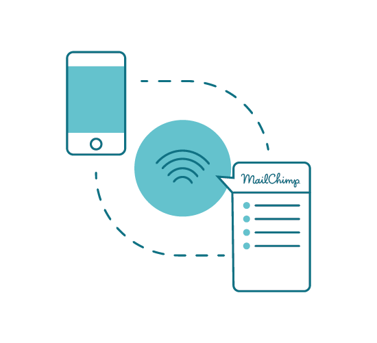 Mailchimp connector - ti permette di aggiungere automaticamente un nuovo indirizzo email ottenuto tramite Tanaza Wi-Fi a una lista utenti Mailchimp, per effettuare campagne di marketing anche automatizzate