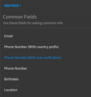 Phone Number with SMS Verification - Tanaza