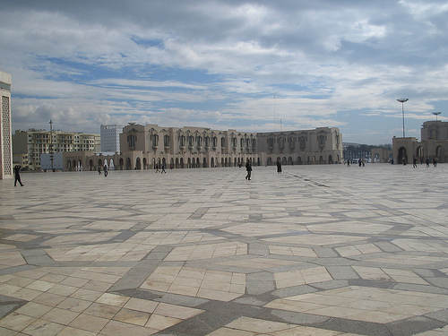 Large walkway in front of Hassan II Mosque Casablanca - free outdoor WiFi Large walkway in front of Hassan II Mosque Casablanca - free outdoor WiFi