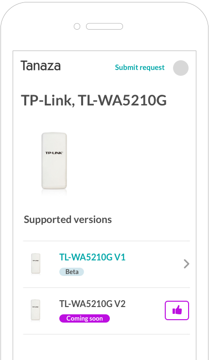 sistema di voto dispositivi WiFi di Tanaza