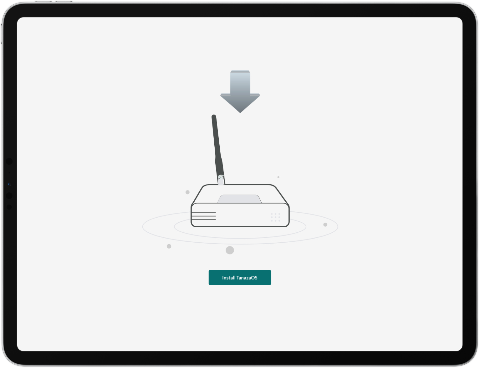 TanazaOS web interface - list of WiFi SSID