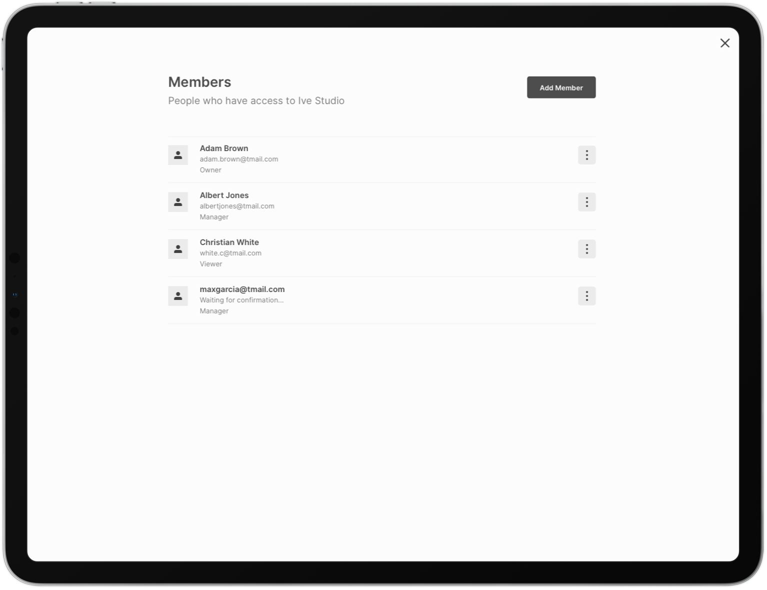 TanazaOS web interface - list of WiFi SSID