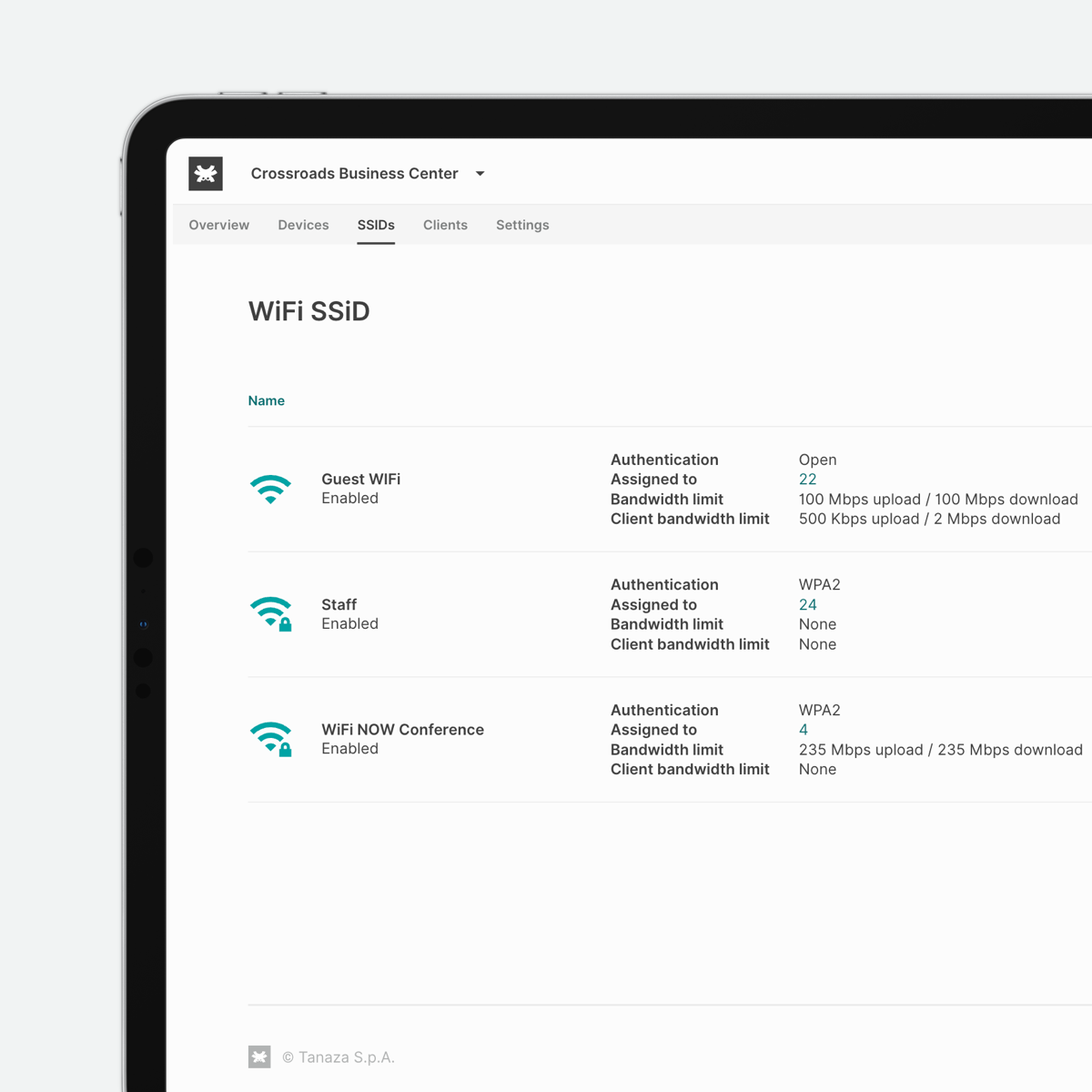 TanazaOS for access point management